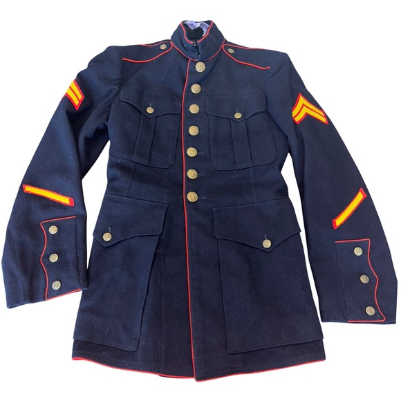 VintageUS Marine CorpsSmallDress Blue UniformJacket OnlyWool